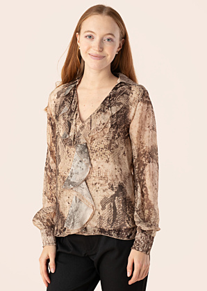 Guess blūze Soave Ruffle