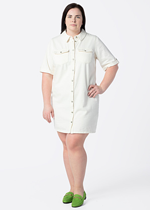 Vero Moda Curve džinsa kleita Jennie Ss Short Denim Dress Cur