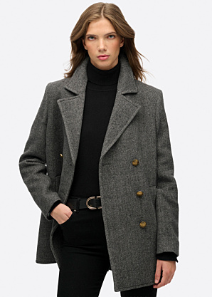 SuperDry ziemas metelis Double Breasted