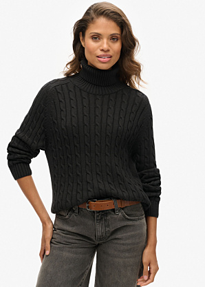 Кофта Slouchy Cable Roll Neck SuperDry