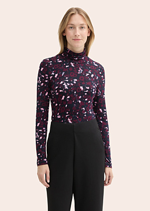 Tom Tailor blūze ar augstu apkakli