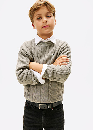 Tommy Hilfiger adījums Cotton Cable Sweater