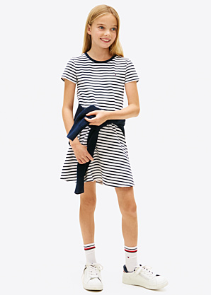 Tommy Hilfiger kleita Nautical Stripe Skater Dress Ss
