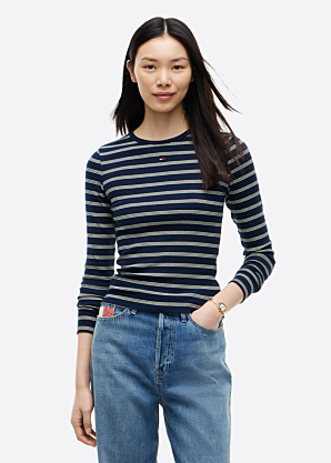 Tommy Jeans T-krekls Slim Essential Rib