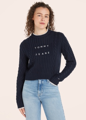Свитер Tjw Bubble Cable Flag Crew Tommy Jeans