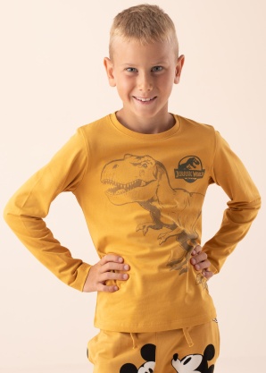 Name It Mini T-krekls ar garām piedurknēm Jammy Jurassic