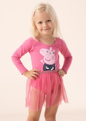 Name It Mini bodijs ar garām piedurknēm Jimi Peppapig