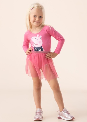 Name It Mini bodijs ar garām piedurknēm Jimi Peppapig