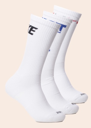 Nike zeķes 3 pāri Everyday Plus Cush Crew 3pr - 144 Gf