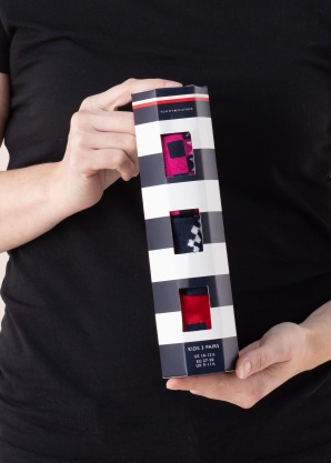 Tommy Hilfiger zeķes 3 pāri dāvanu kastītē