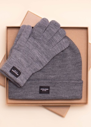 Комплект из шапки и перчаток Beanie Jack & Jones