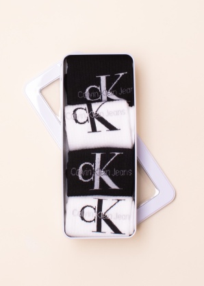 Calvin Klein zeķes 4 pāri dāvanu kastītē