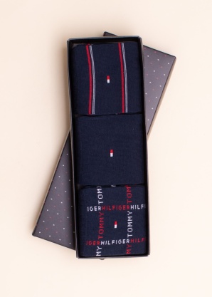 Tommy Hilfiger zeķes 3 pāri dāvanu kastītē