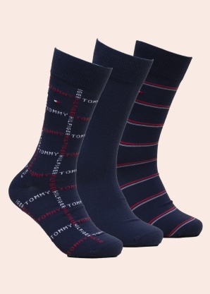 Tommy Hilfiger zeķes 3 pāri dāvanu kastītē