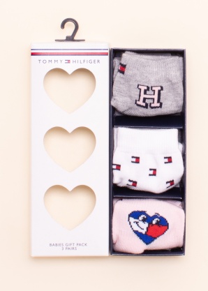 Tommy Hilfiger zeķes 3 pāri dāvanu kastītē
