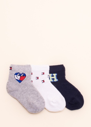 Tommy Hilfiger zeķes 3 pāri dāvanu kastītē