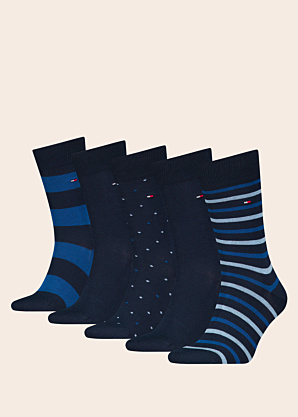 Tommy Hilfiger zeķes 5 pāri dāvanu kastītē