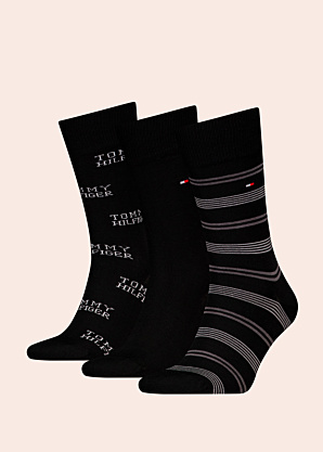 Tommy Hilfiger zeķes 3 pāri dāvanu kastītē