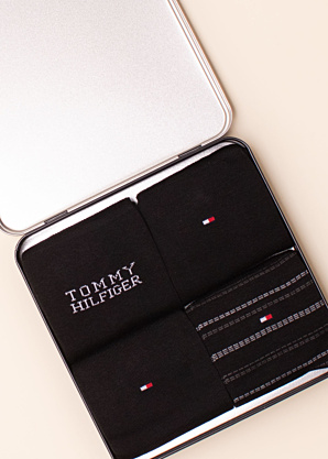 Tommy Hilfiger zeķes 4 pāri dāvanu kastītē