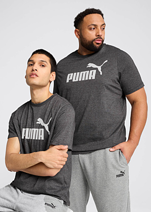 Puma T-krekls Ess No.1 Logotips Heather