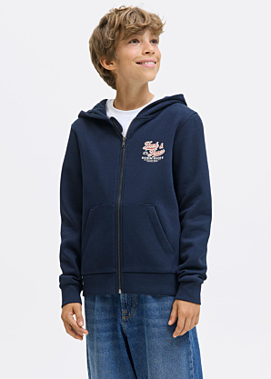 Jack & Jones džemperis Logotips Sweat Ziphood 2col Jnr