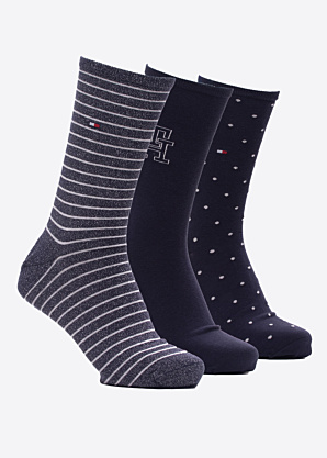 Tommy Hilfiger zeķes 3 pāri dāvanu kastītē