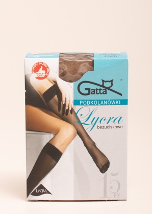 Gatta pusgarās zeķes, 2 pāri 15 den