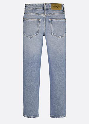 Calvin Klein džinsa bikses Straight Cloudy Blue