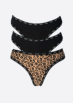 Стринги 3 пары в коробке Guess