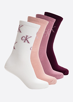 Calvin Klein dāvanu kastītē zeķes Lurex Aop 4 pāri