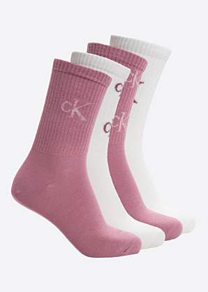Calvin Klein dāvanu kastītē zeķes Lurex Aop 4 pāri