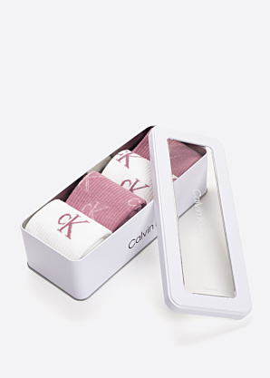 Calvin Klein dāvanu kastītē zeķes Lurex Aop 4 pāri