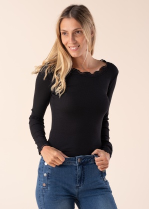 Fransa Krekls ar garām piedurknēm T-krekls Frhizamond