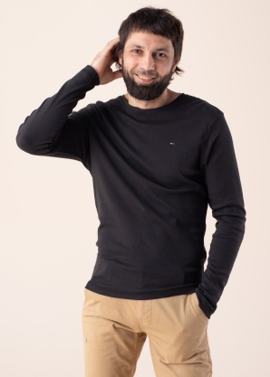 Tommy Jeans T-krekls Tjm Original Rib Longsleeve Tee