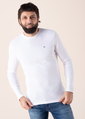 Tommy Jeans T-krekls Tjm Original Rib Longsleeve Tee