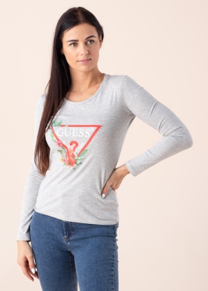 Guess Krekls ar garām piedurknēm blūze Nelli