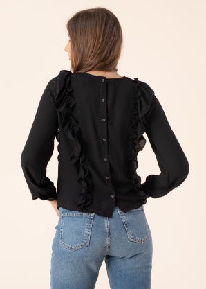 Vero Moda blūze ar garām piedurknēm Zigga