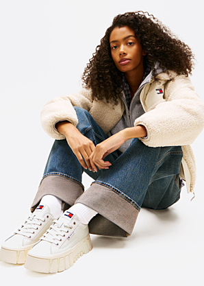 Tommy Jeans brīvā laika apavi Vulc Flatform Leather